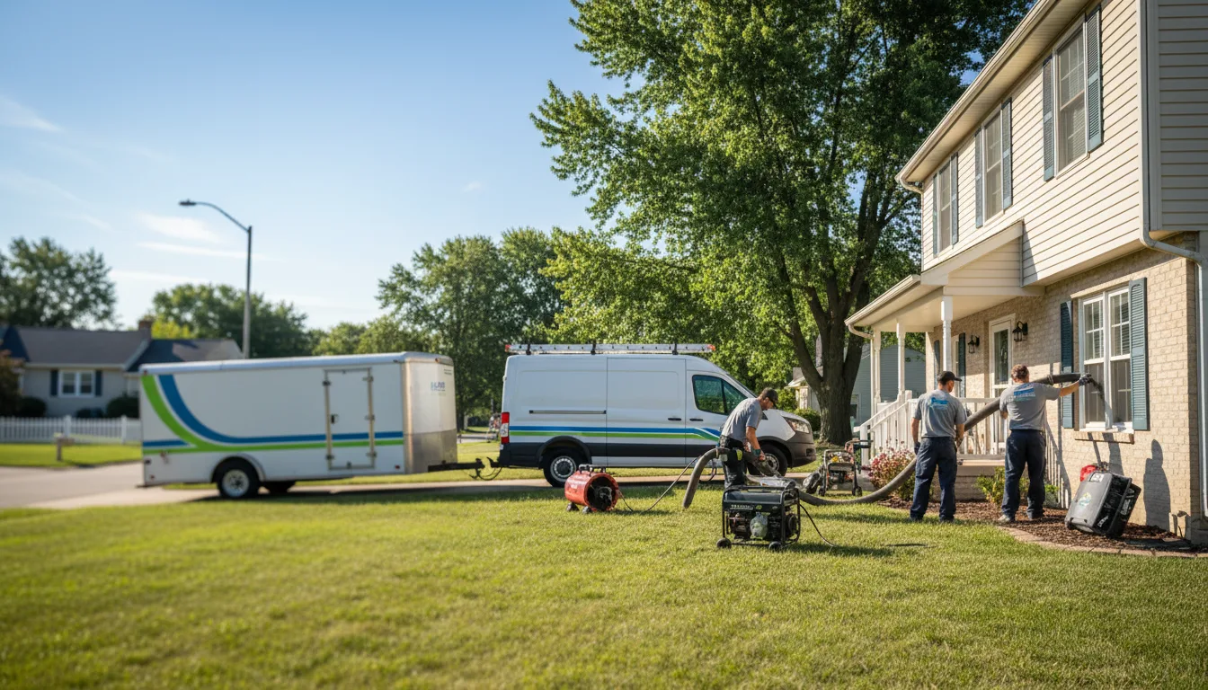 Flooded Basement Restoration And Cleanup With Repair in Olympia Fields, IL near me